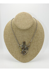 Denise Lee Robertson DLR18 Steampunk Roller Bearing Watch Parts Necklace