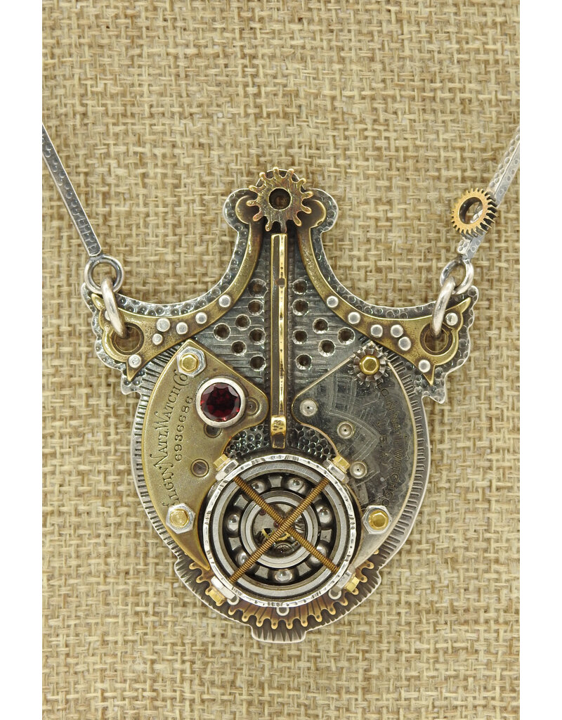 Denise Lee Robertson DLR18 Steampunk Roller Bearing Watch Parts Necklace