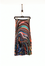 Wild Cosmos Emily Oli Paint Pleated Midi Skirt Multi Color OS