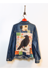 Sue Dreamer SD-95 Hand Embellished Denim Jkt "Raven Floral"
