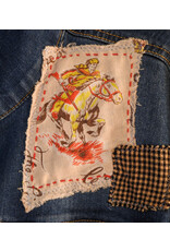 Sue Dreamer SD-95 Hand Embellished Denim Jkt "Raven Floral"