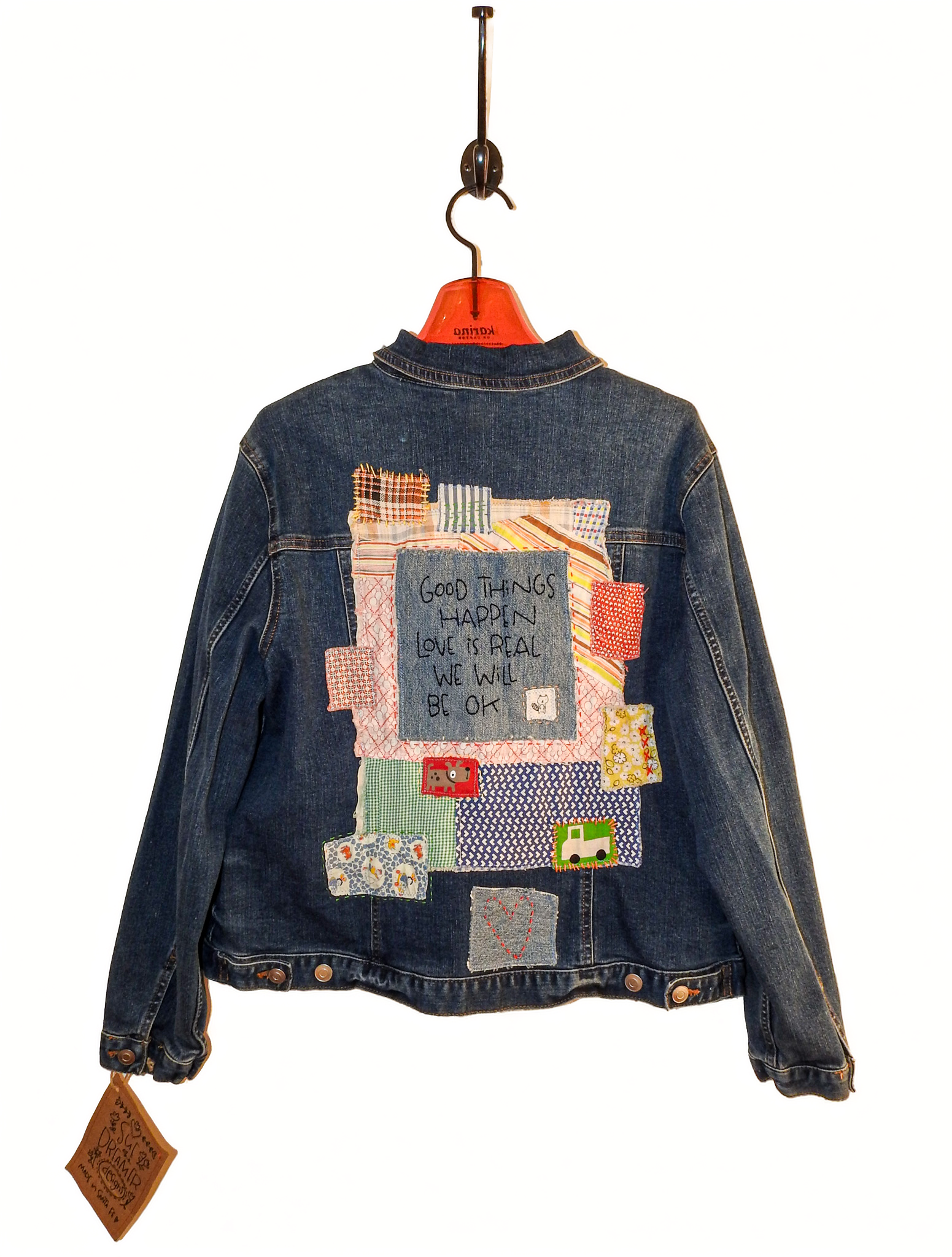 Sue Dreamer SD-93 Hand Embroidered Denim Jkt "Good Things Happen"