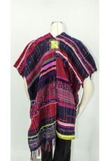 Wimberley Valley Saori KR3 Saori Weaving Mixed Berry Ruana