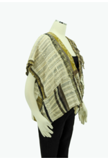 Wimberley Valley Saori KR4 Saori Weaving Oatmeal Vest