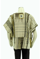 Wimberley Valley Saori KR4 Saori Weaving Oatmeal Vest