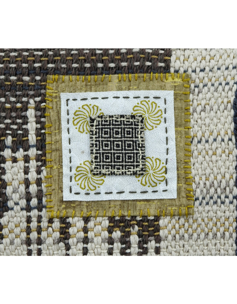 Wimberley Valley Saori KR4 Saori Weaving Oatmeal Vest