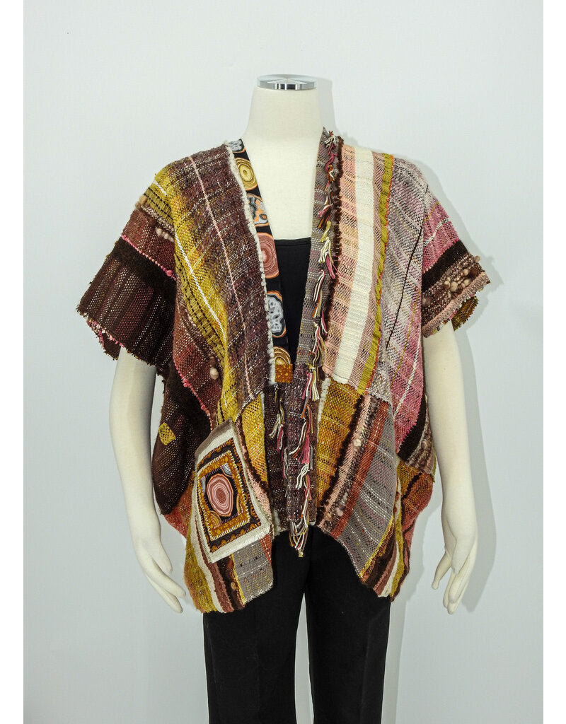 Wimberley Valley Saori KR5 Saori Weaving Agate Vest