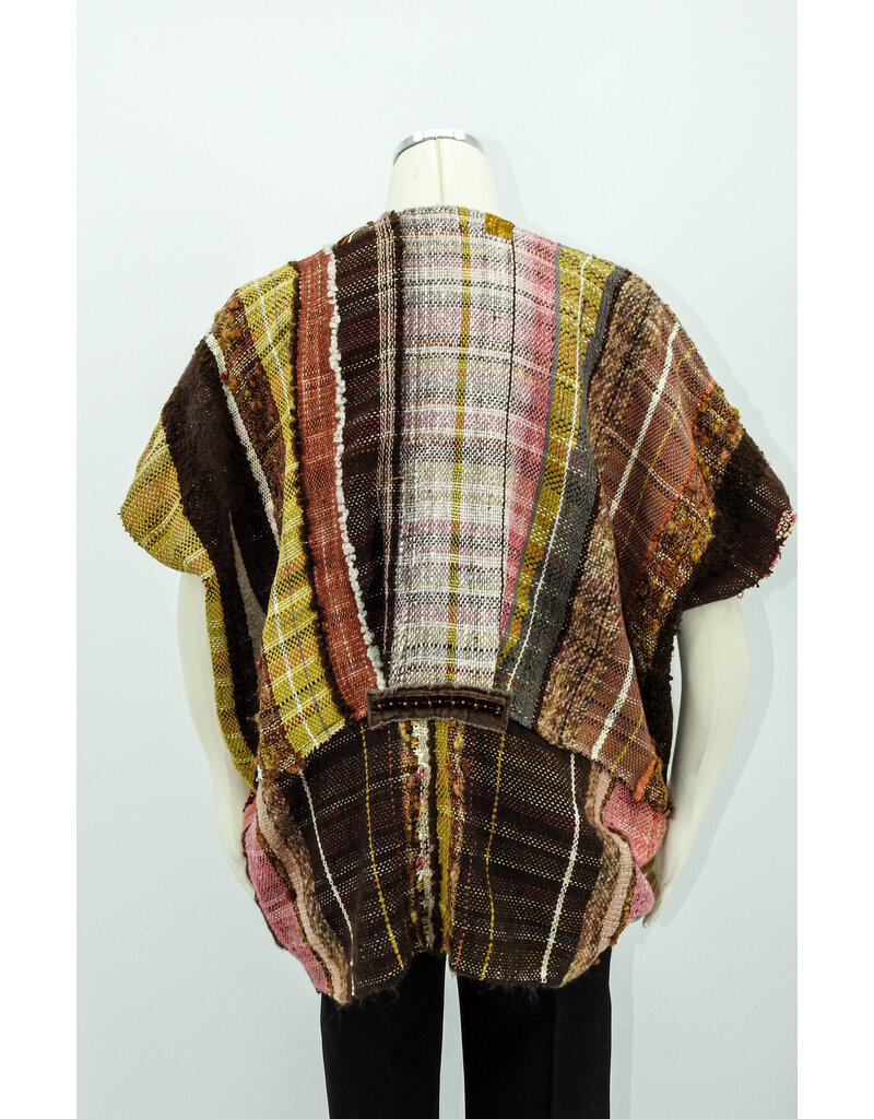 Wimberley Valley Saori KR5 Saori Weaving Agate Vest