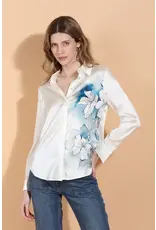 Jessie Liu Lily Print Silk Blouse