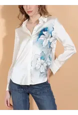 Jessie Liu Lily Print Silk Blouse
