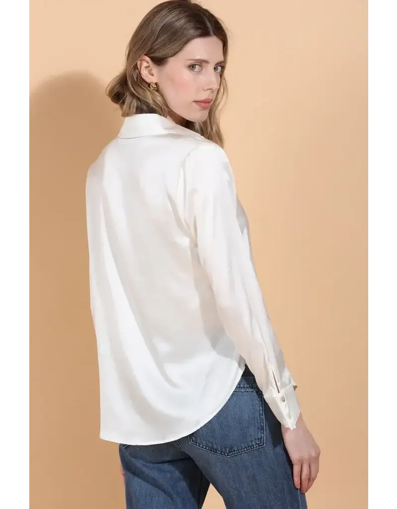 Jessie Liu Lily Print Silk Blouse