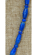 Pam Springall Lapis Tube Bead Necklace