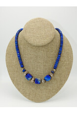 Pam Springall PS-N383C Natural Faceted Lapis Rondells