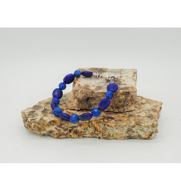 Pam Springall PS2-31 Faceted Lapis Ovals Bracelet