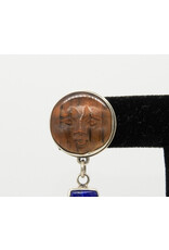 Judy Perlman JP-E189 Sterling Silver w/ Tiger Eye & Lapis