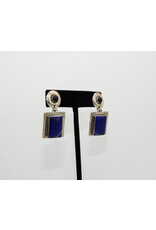 Judy Perlman JP-E166 Sterling Silver w/ Lapis & Onyx