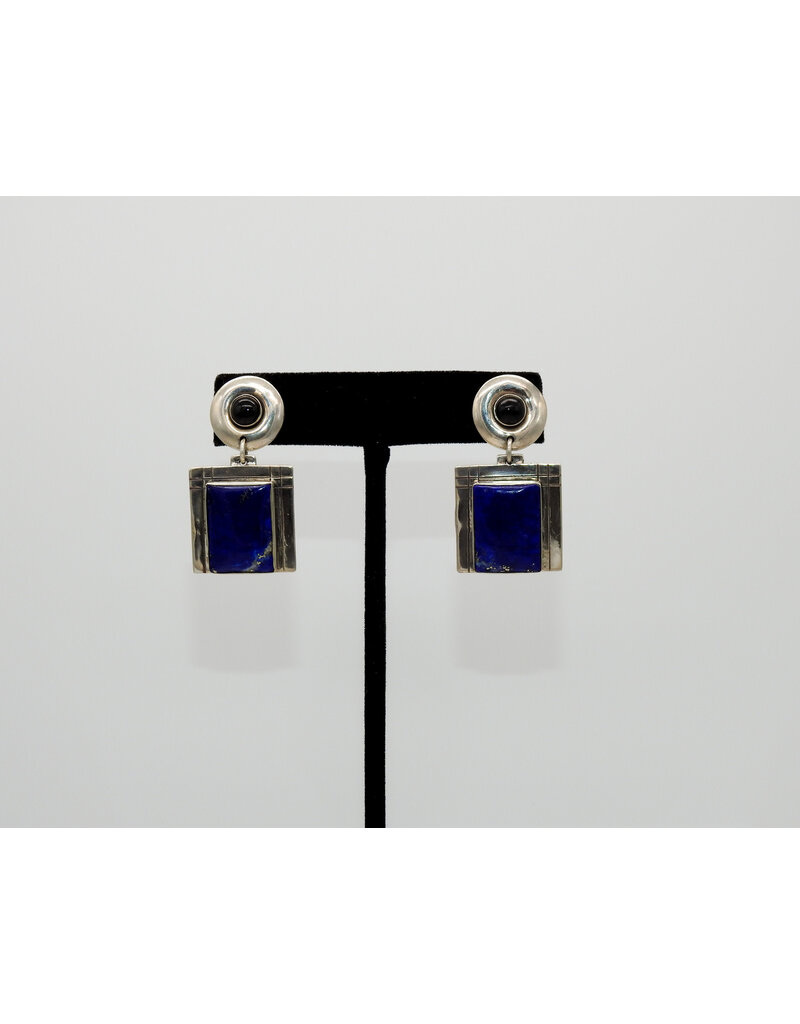 Judy Perlman JP-E166 Sterling Silver w/ Lapis & Onyx
