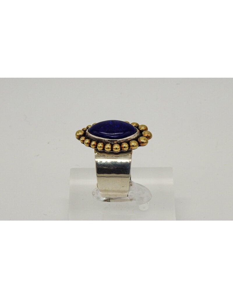 Ray Van Cleve RVC-R7 Sterling Silver & 18KG w/Natural Lapis