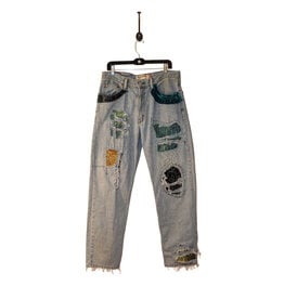 Sarah Majors Art SM Levi's Patch Art, W 34 x L32 Faded