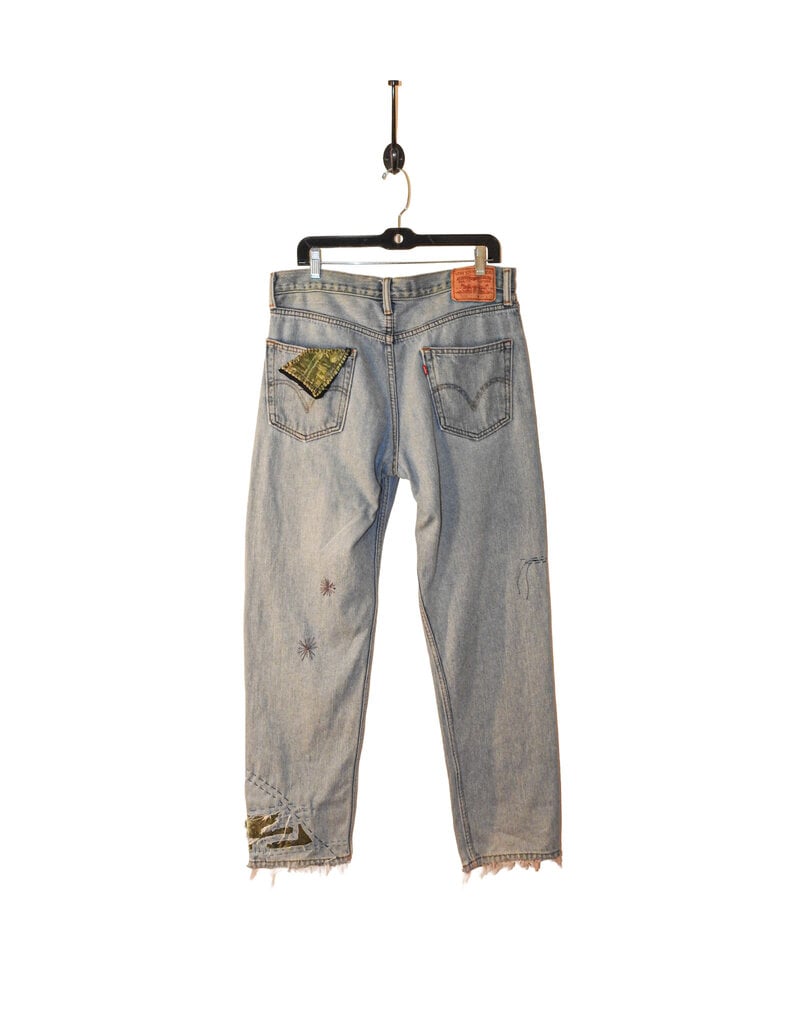 Sarah Majors Art SM Levi's Patch Art, W 34 x L32 Faded