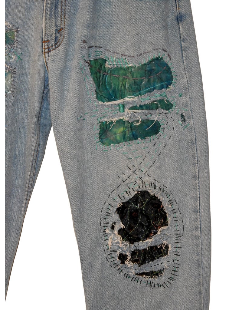 Sarah Majors Art SM Levi's Patch Art, W 34 x L32 Faded