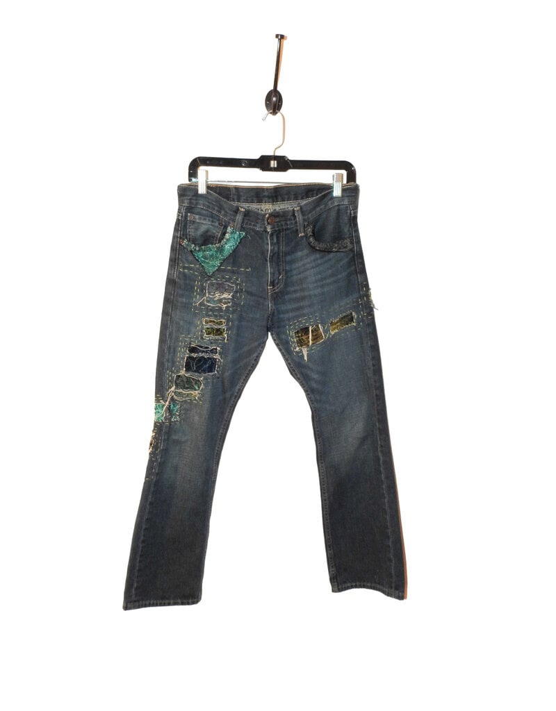 Sarah Majors Art SM Levi's Patch Art, W 29 x L30 deep blue