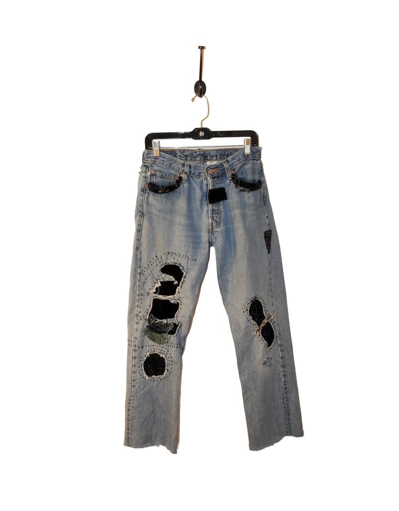 Sarah Majors Art SM Levi's Patch Art, W 30 x L 36 Faded