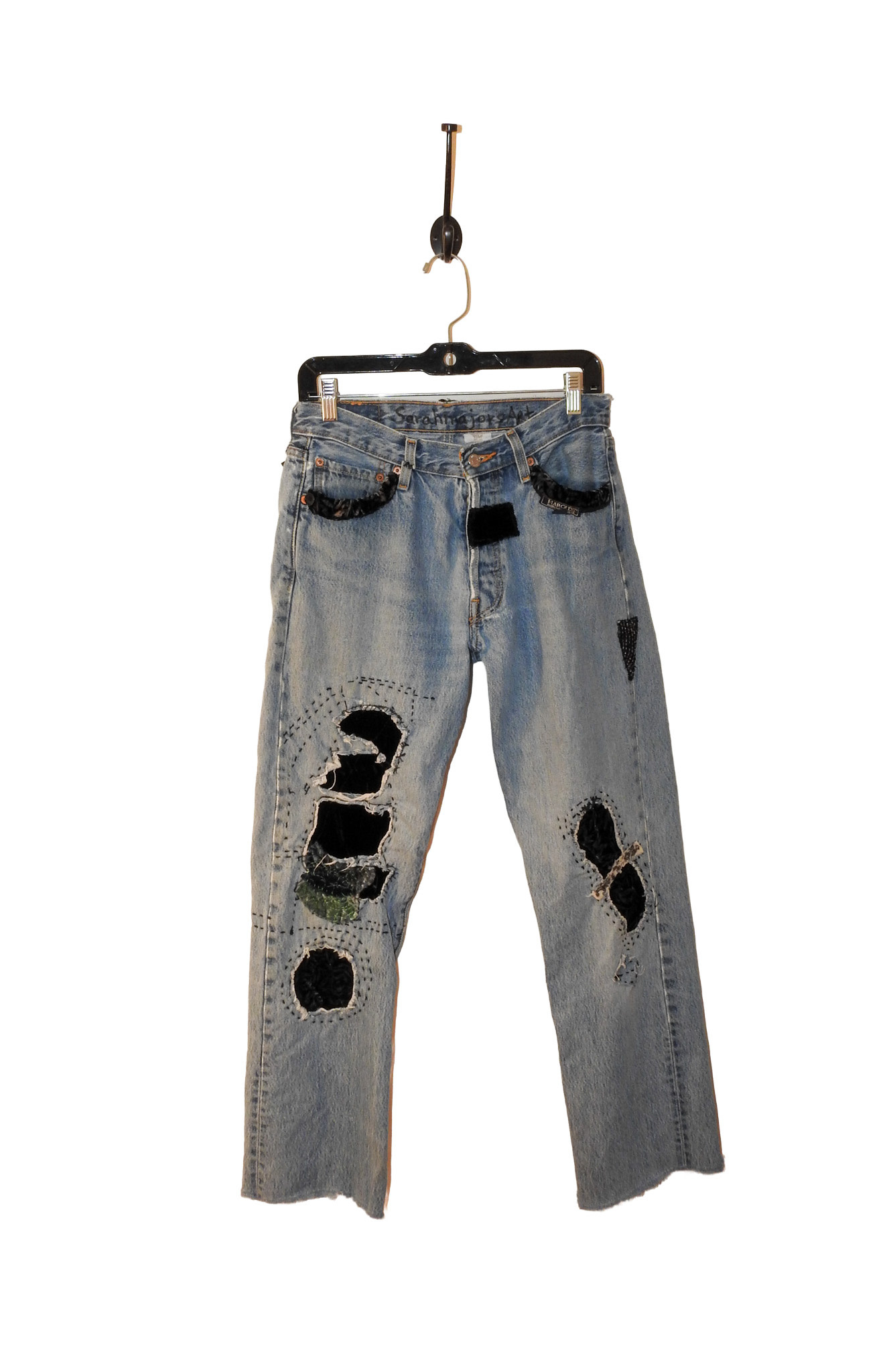 Sarah Majors Art SM Levi's Patch Art, W 30 x L 36 Faded