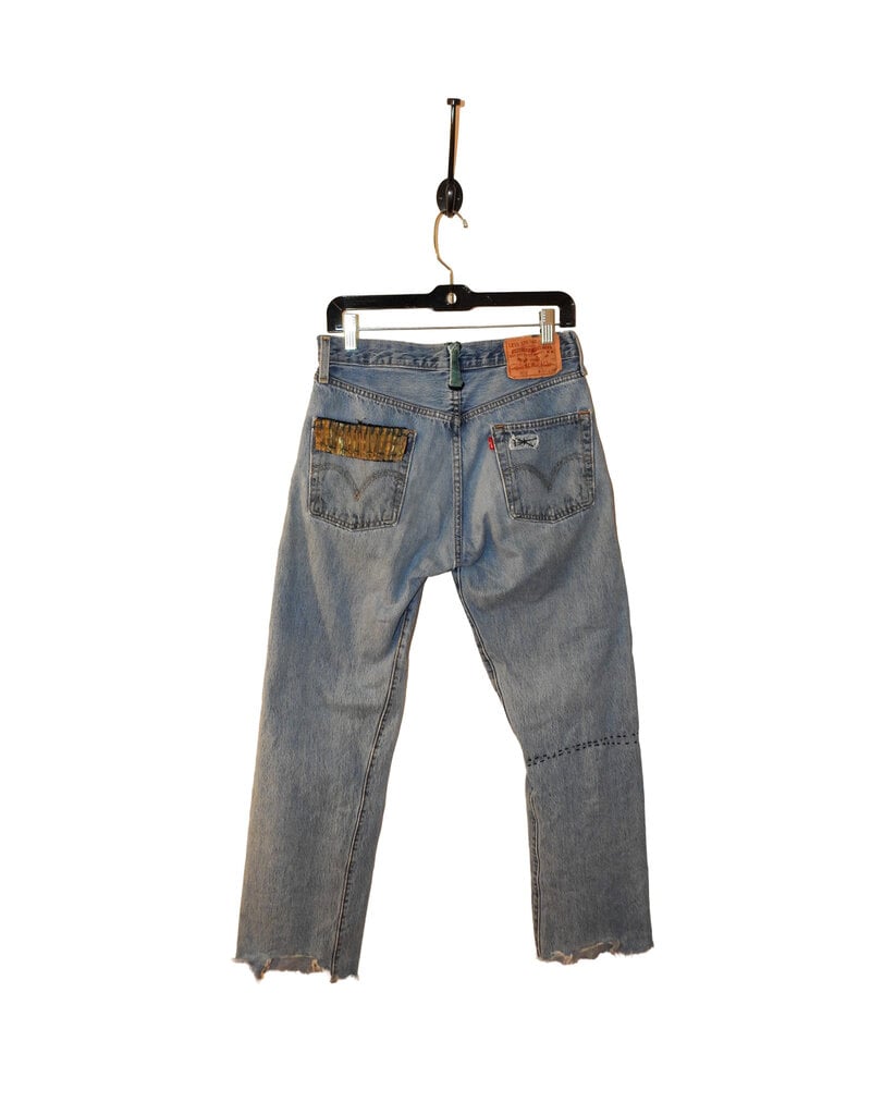 Sarah Majors Art SM Levi's Patch Art, W 30 x L 36 Faded