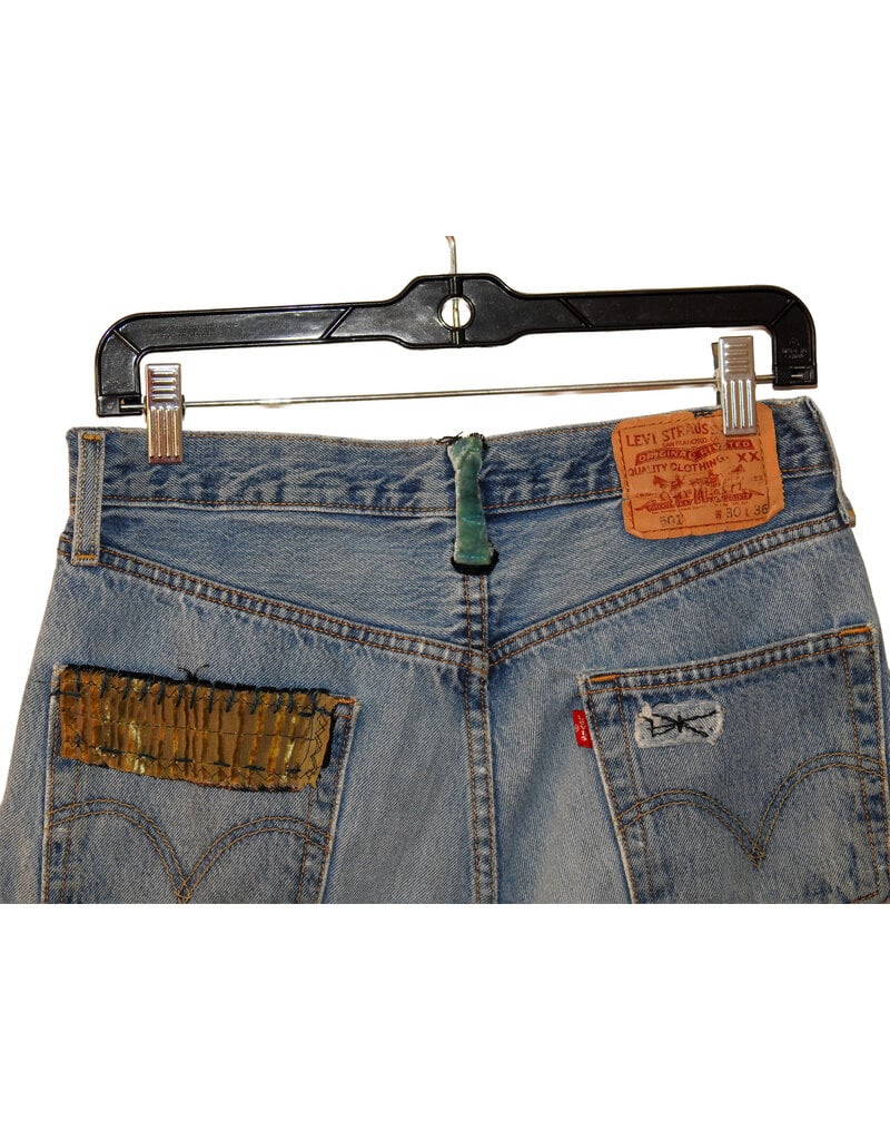 Sarah Majors Art SM Levi's Patch Art, W 30 x L 36 Faded