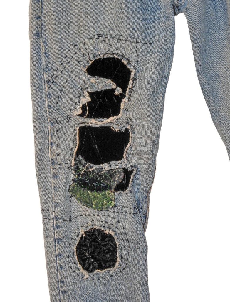 Sarah Majors Art SM Levi's Patch Art, W 30 x L 36 Faded
