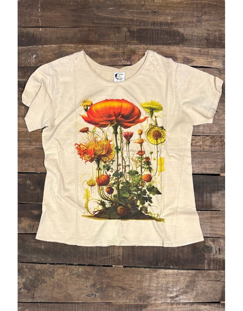 Jaded Gypsy Moon Dance Tee - Floral Views