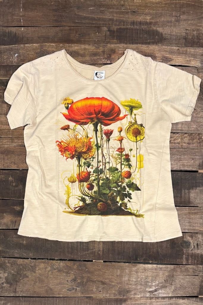 Jaded Gypsy Moon Dance Tee - Floral Views