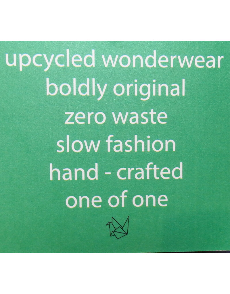 Origami Crane Clothing OC Blue Long Flannel w/Cross M/L T-405