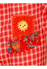 Sue Dreamer SD-116 Hand Sewn Patch, Red Plaid Flannel, Cardinal S