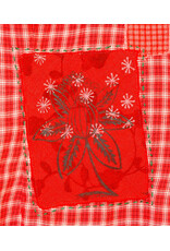 Sue Dreamer SD-116 Hand Sewn Patch, Red Plaid Flannel, Cardinal S