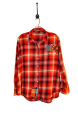 Sue Dreamer SD-121 Hand Sewn Patch, Red Flannel, Rose L