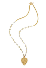 French Kande Edith 28" Crystl Chanel-set Swrvski w/Chevl Chn