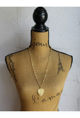 French Kande Edith 28" Crystl Chanel-set Swrvski w/Chevl Chn