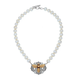 French Kande 17" The Jolene Necklace w/ Wht FWP