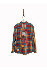 Sue Dreamer SD-126 Hand Sewn Patch, Multi-color Flannel, Cowgirl L