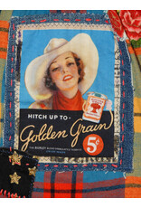 Sue Dreamer SD-126 Hand Sewn Patch, Multi-color Flannel, Cowgirl L