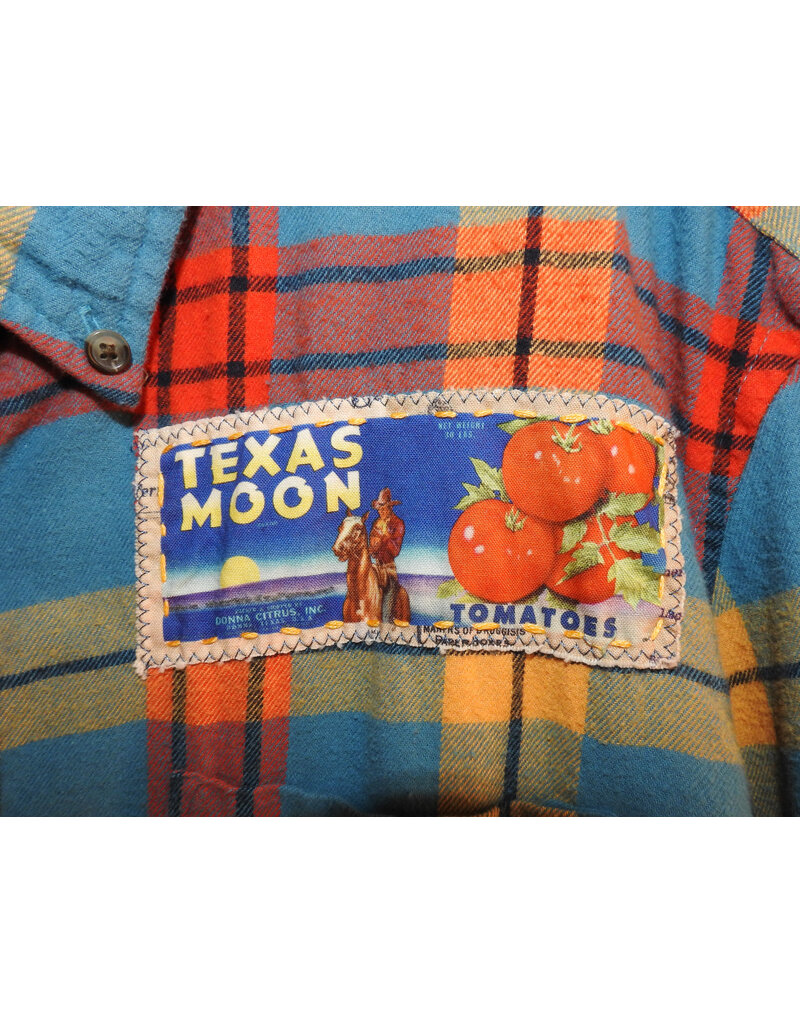 Sue Dreamer SD-126 Hand Sewn Patch, Multi-color Flannel, Cowgirl L