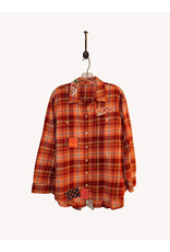 Sue Dreamer SD-125 Hand Sewn Patch, Red Flannel, Cat L