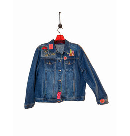 Sue Dreamer SD-111 Hand Embellished Dk Denim, "Quilt Heart Amor" M/L