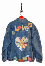 Sue Dreamer SD-96 Hand Embellished Denim Jkt "LOVE Quilt Heart"