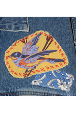 Sue Dreamer SD-96 Hand Embellished Denim Jkt "LOVE Quilt Heart"