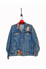 Sue Dreamer SD-129 Hand Sewn Patch Denim Jacket, Frida M/L