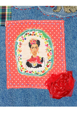 Sue Dreamer SD-129 Hand Sewn Patch Denim Jacket, Frida M/L