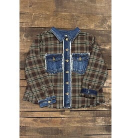 Jaded Gypsy Afternoon Walk Flannel jacket O/S